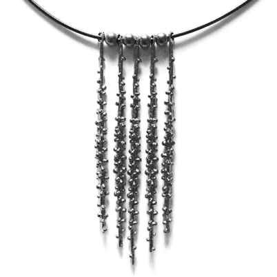 Pebble Waterfall Necklace
CSPB/NK14-OX-OX
Sterling silver, Ox silver
18" chain